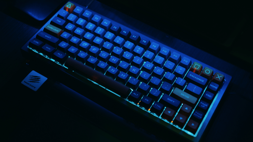 image of a black gaming keyboard