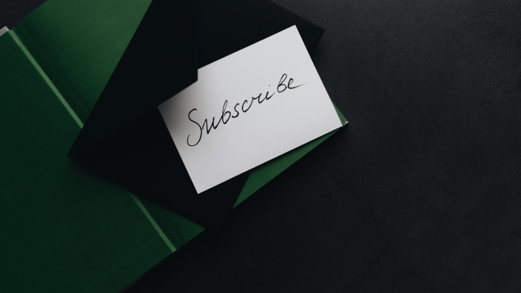 Subscription letter