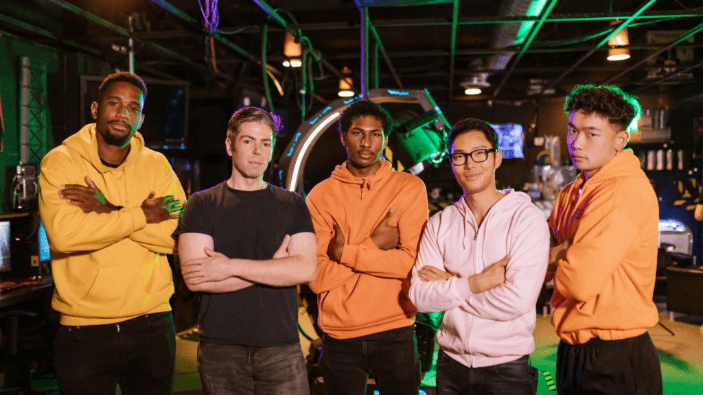 a group of esports player