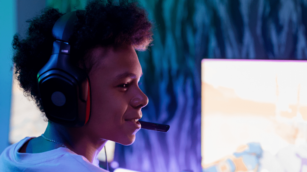 a person in a esport tournament